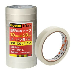 3M X[G XRb` Zne[vϐFɂ e[v 努 10 18mm×50m 500-3-18-10P