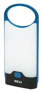 SK11(エスケー11) 乾電池式LEDスリムランタン SLT-100DB-BL 最大100ルーメン ブルー 吊り下げフック付 作業用・大工用・アウトドア用