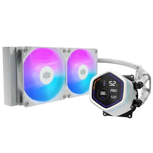 Cooler Master ML Core Nex Digital 240 WH ARGB �f�W�^���p�l�����ځuMasterLiquid Core Nex Digital�v�V���[�Y 240mm����CPU�N�[���[ �z���C�g���f�� (MLX-D24M-A18PW-RD)