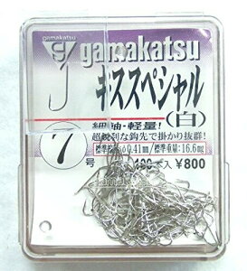 がまかつ(Gamakatsu) シングルフック ザ・ボックス キススペシャル 5号 100本 白 66820