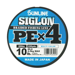 �T�����C��(SUNLINE) ���C�� �V�O���� PEx4 200m 5�F 0.6�� 10LB J