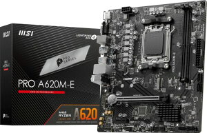MSI �}�U�[�{�[�hPRO A620M-E Ryzen 7000 �V���[�Y(AM5)�Ή�A620�`�b�v�Z�b�g 4K60Hz DDR5 OC�Ή�Micro-ATX MB6161