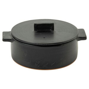 Rikizo 土鍋 ドゥマン 1-2人用 ブラック 直径22.5×奥行18×高さ10.5cm 1.15l 日本製 R-883204