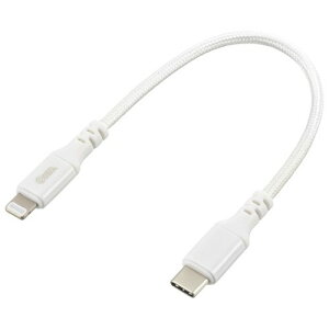 �I�[��(OHM) AudioComm�f���ɋ������C�g�j���O�P�[�u�� TypeC 15cm SIP-L015ECH-W