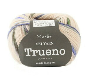 スキー毛糸 毛糸 スキー トレノ 合太 col.2711 ホワイト 系 30g 約105m