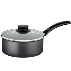 トラモンティーナ 片手鍋 ソースパン トリム 18cm アルミ製 ノンスティック フッ素コート ガラス蓋 軽量 くっつかない 食洗機対応 ガス火専用 20262/618 TRAMONTINA グレー