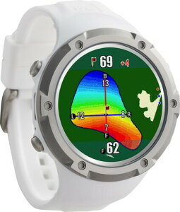Shot Navi Evolve α(アルファー) ホワイト 1.4インチ大画面カラー液晶 最新GPSチップ「M10」 自動飛距離計測 高低差目安距離 日本製(国内ISO9001認定工場生産)競技モード搭載 ゴルフナビ GPSゴ