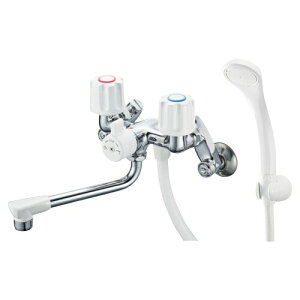 SANEI(サンエイ) ツーバルブシャワー混合栓 ホース長さ160cm 切替部で一時止水 寒冷地用 SK1104DK-W-13