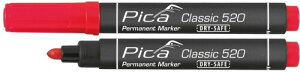 PICA 520/40/SB - Marcador permanente tipo bala Rojo en bl?ster