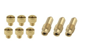 ポッシュフェイス(POSH FAITH) バイク用品 メインジェット/パイロットジェットセット オーバーサイズメインジェット/パイロットジェットセット メイン(8X9)パイロット(14X5-B) SR400(CVキャブ)