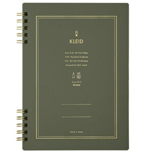 kleid ノート リングノート マレシャルノートブック オリーブ B6 2mm方眼 7202-02