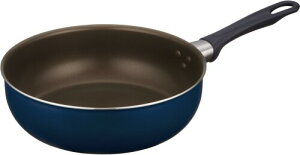 サーモス デュラブルシリーズ 炒め鍋 24cm ネイビー ガス火専用 焦げつきにくい 耐久性コーティング PFOA PFOS不使用 片手で軽々持てる 軽量モデル KFI-024D NVY