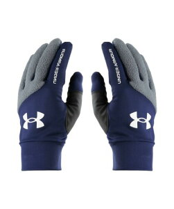(A_[A[}[) UA COLDGEAR TRAINING GLOVES Midnight Navy LG