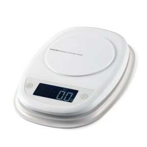 �G���R�� �L�b�`���X�P�[�� �ő�2kg �ŏ�0.1g�\�� �z���C�g HCS-KS01WH