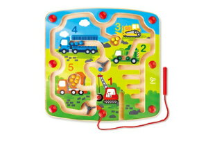 Hape(ハペ) はたらくくるまころころ迷路 24.7×24.7×2.1cm 3才以上 木製 おままごと おもちゃ E1713