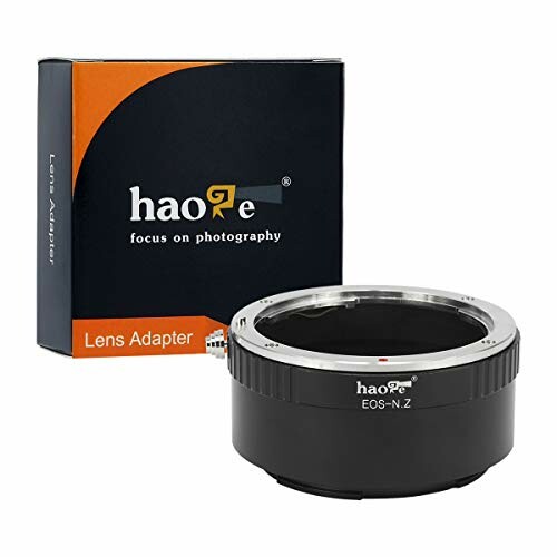 Haoge マニュアルレンズマウントアダプター Canon EOS EF EFS 最安値に挑戦 EF-Sレンズ用 Zマウントカメラ用 Z7などのNikon 2021年新作入荷 Z6