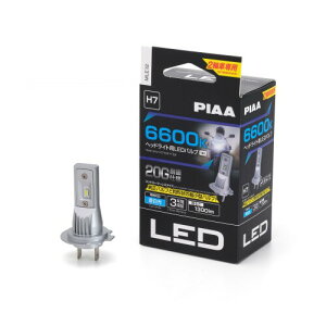 PIAA(sA) oCNpwbhCgou LED 6600K Rg[[X h/ho^Cv(JIS S2) 1300lm H7 12V 14W ϐkdl ԌΉ mCYΉ 3Nۏ 1 MLE12