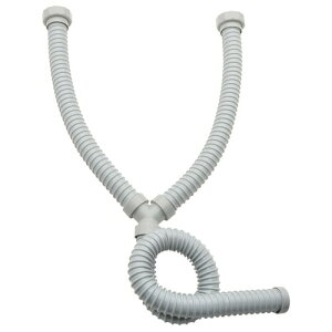 ガオナ 流し台用ホースW管 ねじこみ式 呼40 二層シンク用 取付ネジG11/2 ナット回転式 GA-PC006