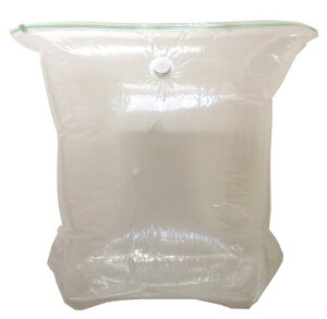 日本クリンテック(Nihon Clean tech) 掃除機がなくてもキューブ型圧縮袋 衣類用 2枚入り 幅60cm奥行80cm マチ部32cm ふとん圧縮袋 手押し掃除機対応 収納 引越 出張