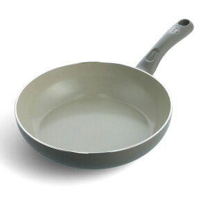 グリーンパン(Greenpan) グリーンシェフ フライパン 26cm IH 対応 セラミック加工 内外面こびり付きにくくてお手入れ簡単 有害物質不使用 アースカラー クオーツグレー