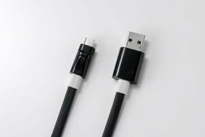 Deff fB[t (2.1A}[dΉ &LEDCg) Super Tangle-free flat design cable with LED light DCA-HA1L070 (Micro USB ΉUSBP[u) 150cm