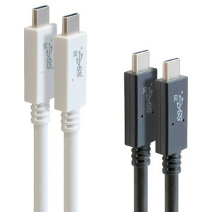 GOPPA �S�b�p USB3.2Gen2x2 �Ή�Type-C USB�P�[�u�� 100cm USB PowerDelivery�ő�100W�i20V/5A) �u���b�N GP-CCU325A10M/B