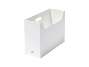 ライクイット (like-it) 収納ケース ファイルボックス スクエア ワイド 約幅13×奥34×高25.4cm オールホワイト (不透明) 日本製 MX-28 卓上収納 立てる収納 シリーズ累計販売数1,000万個突破 おし