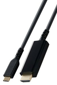 �G���R�� usb c �ϊ��P�[�u�� 2m Type-C to HDMI 4K(3840×2160px)/60Hz ���ϋv �}���`�f�B�X�v���C �~���[�����O �u���b�N MPA-CHDMIS20BK2