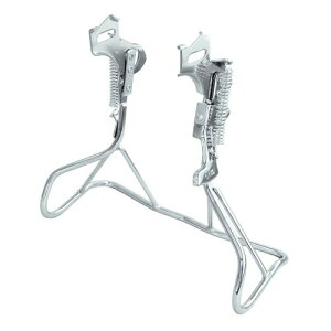 昭和インダストリーズ SHOWA INDUSTRIES 自転車 正爪用両立スタンド 変速機なし・内装変速機用 超ワイドガッチリ両立スタンド W-13SW 20 CP 20型 クロムメッキ