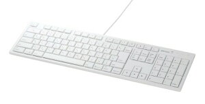 �o�b�t�@���[ BUFFALO �t���L�[�{�[�h USB�ڑ� �p���^�O���t Mac���f�� �z���C�g BSKBM01WH