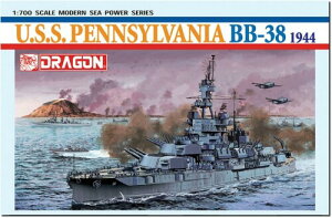 �v���b�c �h���S�� 1/700 WW2 �A�����J ��� �y���V���o�j�A BB-38 1944 �v�����f�� DR7041 (�D)