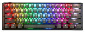 Ducky Channel Ducky One 3 Mini Aura �N���A�u���b�N 60 Percent�z�b�g�X���b�v RGB LED �_�u���V���b�g PBT ���J�j�J���L�[�{�[�h Kailh Jellyfish Linear