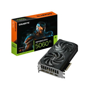 Gigabyte GeForce RTX 5060 Ti WINDFORCE OC 8G�O���t�B�b�N�X�J�[�h - 8GB GDDR7�A128�r�b�g�APCI-E 5.0�A2587MHz�R�A�N���b�N�A�f�B�X�v���C�|�[�g3�AHDMI1�AGV-N506TWF2OC-8GD�B