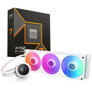NZXTxAMD Ryzen 7 9700X / Kraken Plus 360 RGB v2 (White) BUNDLE ASK-R9700X-KR360W2 KIT PC8786