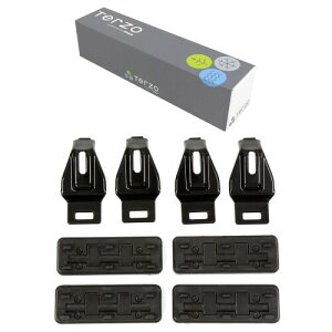 Terzo テルッツォ (by PIAA) ルーフキャリア ベースキャリア ホルダー 4個入 ブラック EH391