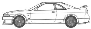 tW~͌^ 1/24 p݃~bhiCgV[Y No.4 Y XJCC GT-R (R33) RGO p-4