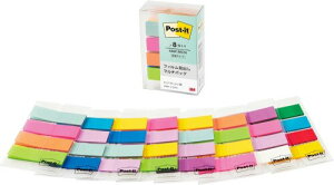 ポストイット フィルム 付箋 ふせん 見出し マルチカラー 44×12mm 4色 20枚 8パッド インデックスシール
