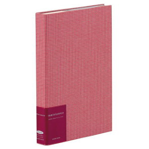 セキセイ SEKISEI アルバム ポケット ハーパーハウス レミニッセンス カケルアルバム Lサイズ 246枚収容 L 201~300枚 布 レッド XP-2202