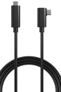 �G���R�� USB-C & USB-C �P�[�u�� 5m 60W USB PD�Ή� 10Gbps L���R�l�N�^ AOC�P�[�u�� ���t�@�C�o�[ �u���b�N DH-CCLO50BK