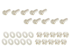 ポッシュフェイス(POSH FAITH) バイク用品 ポリカーボネートスクリーンビス 5mm×15mm 10個入り クリアー 990515