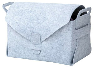 アルファックス 収納ケース バッグ収納 おもちゃ収納 おむつストッカー グレー 幅43×奥行25×高さ33cm felty フェルティ 竹炭入りマルチ収納 AP-624202