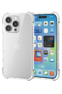 GR iPhone 16 Pro P[X wʃNA ϏՌ Ռz y nCubh 4pGA[NbV CX[dΉ MUBRAIN NA×NA PM-A24CHVAIRCR