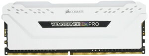 CORSAIR VENGEANCE RGB PRO DDR4 ������ 16GB�i8GB×2�j�ő�3200MHz�Ή� Intel XMP�Ή� CL16 �f�X�N�g�b�vPC�p �z���C�g CMW16GX4M2E3200C16W
