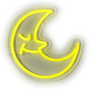 SLOWER ���� ���C�g �l�I���� Led ������� �C���e���A���� Sleepy Crescent NEONY SIGN LIGHT SLW376