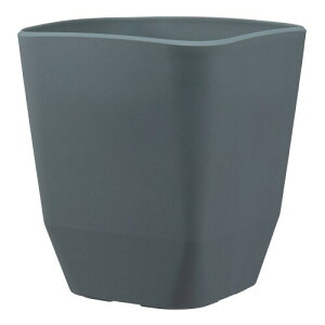 アップルウェアー 鉢 プラ鉢 鉢カバー アトリエスクエア 290型 ダークグレー 土容量14L 奥行29×幅29×高さ32.1cm インナーポットサイズ8号鉢 陶器風 シンプル ポリ栓 観葉植物 日本製