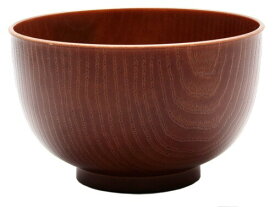 イシダ(Ishida) 日本製 お椀 食洗機・電子レンジ対応 総塗 多用椀 プラスチック ブラウン
