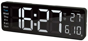 SLOWER |v fW^ LED  fJ CeA uv Rt t C j BLACK 320 105 28mm LED CLOCK Rico SLW367