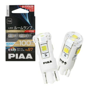 PIAA(sA) [ LED F[LEDou 6000K 100lm T10 12V 1.9W dH+ÓdΉ 2 LER106