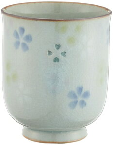 波佐見焼 天竜窯 湯呑 大 直径約8cm ホタル花散し 130304