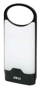 SK11(エスケー11) 乾電池式LEDスリムランタン SLT-100DB-BK 最大100ルーメン ブラック 吊り下げフック付 作業用・大工用・アウトドア用